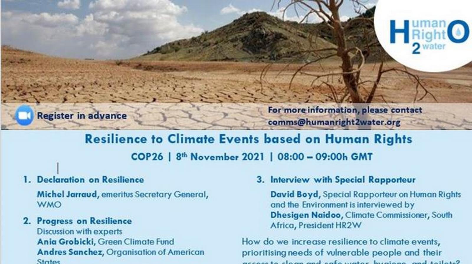 Resilience To Climate Events Based On Human Rights