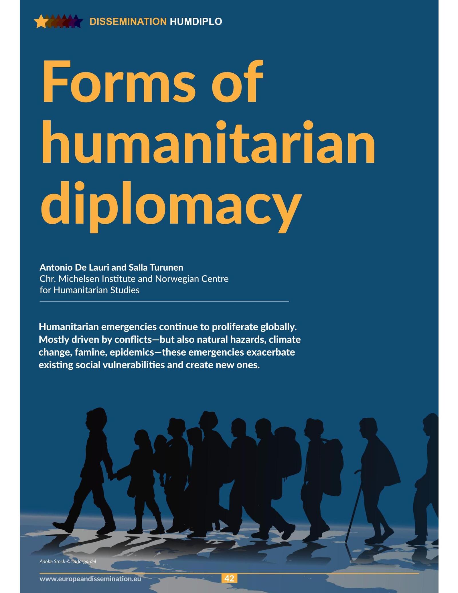 Forms Of Humanitarian Diplomacy