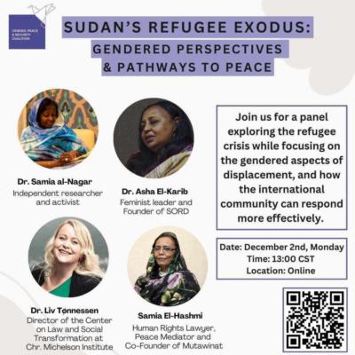 Sudan's refugee exodus: gendered perspectives and pathways to peace