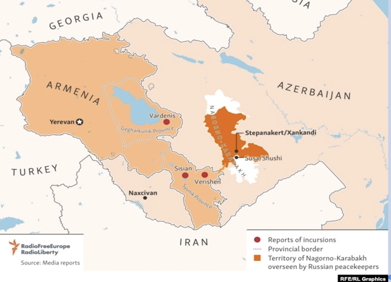 Document - Armenia: Map - People in a refugee-like situation from NK (17  Feb 2021)
